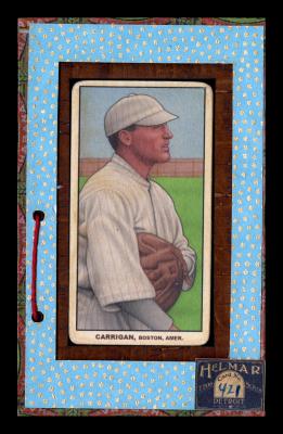 Picture, Helmar Brewing, T206-Helmar Card # 421, Bill Carrigan, Catcher's mitt under arm, Boston Red Sox