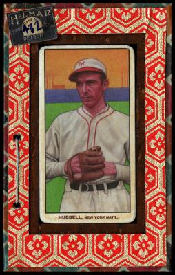 Picture, Helmar Brewing, T206-Helmar Card # 432, Carl HUBBELL, Red bill on cap, New York Giants