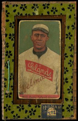 Picture, Helmar Brewing, T206-Helmar Card # 472, Will Horn, Green background, waist up, Leland Giants