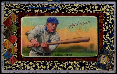 Picture, Helmar Brewing, T206-Helmar Card # 480, Ty COBB (HOF), Horizontal; bat forward, Detroit Tigers