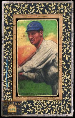 Picture, Helmar Brewing, T206-Helmar Card # 488, Heinie Zimmerman, Check swing, Chicago Cubs