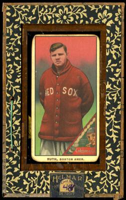 Picture, Helmar Brewing, T206-Helmar Card # 48, Babe RUTH (HOF), Standing, Boston Red Sox