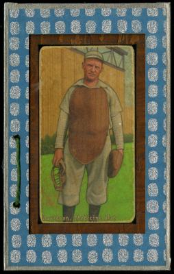 Picture, Helmar Brewing, T206-Helmar Card # 492, Samuel Davidson, Mask hanging from hand, Medicine Hat Hatters