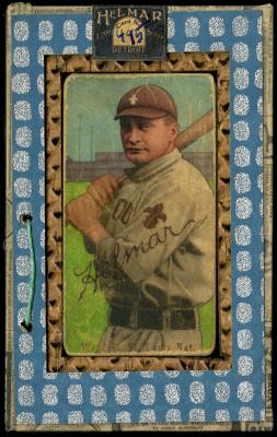 Picture, Helmar Brewing, T206-Helmar Card # 495, Rube WADDELL (HOF), Bat on shoulder, St. Louis Browns