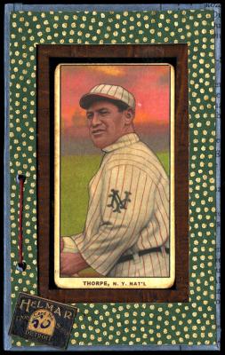 Picture, Helmar Brewing, T206-Helmar Card # 50, Jim Thorpe, Looking over shoulder, New York Giants