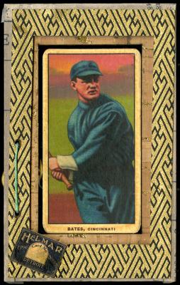 Picture, Helmar Brewing, T206-Helmar Card # 71, John Bates, Batting follow through, Cincinnati Reds