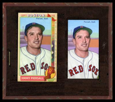 Picture, Helmar Brewing, This Great Game 1960s Card # 111, Jimmy Piersall, Chest up, looking up, Boston Red Sox