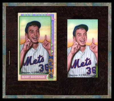 Picture, Helmar Brewing, This Great Game 1960s Card # 118, Jerry Koosman, Two fingers pointed up, New York Mets