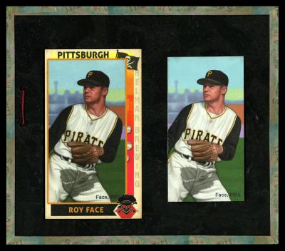 Picture, Helmar Brewing, This Great Game 1960s Card # 13, Roy Face, Large shadow of glove on pants, Pittsburgh Pirates