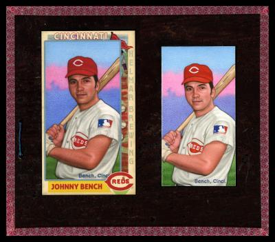Picture, Helmar Brewing, This Great Game 1960s Card # 162, Johnny BENCH, Bat on Shoulder, Cincinnati Reds