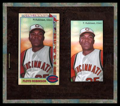 Picture, Helmar Brewing, This Great Game 1960s Card # 163, Floyd Robinson, Belt up, Cincinnati Reds