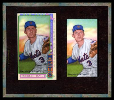 Picture, Helmar Brewing, This Great Game 1960s Card # 210, Bud Harrelson, Looking to throw, ball out of frame, New York Mets