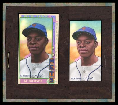 Picture, Helmar Brewing, This Great Game 1960s Card # 214, Al Jackson, Head & shoulders, New York Mets