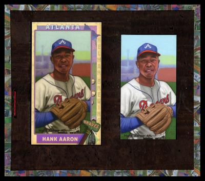 Picture, Helmar Brewing, This Great Game 1960s Card # 49, Hank AARON (HOF), Glove at waist, Atlanta Braves