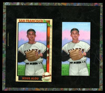 Picture, Helmar Brewing, This Great Game 1960s Card # 78, Jesus Alou, Hand in mitt at chest , San Francisco Giants