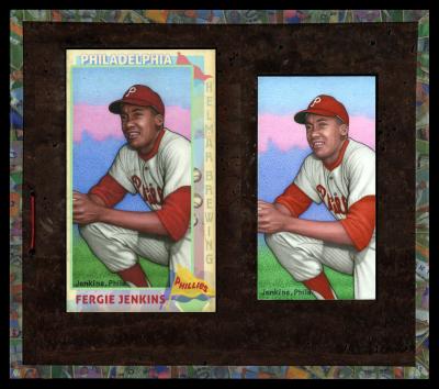 Picture, Helmar Brewing, This Great Game 1960s Card # 89, Fergie JENKINS, Kneeling, Philadelphia Phillies